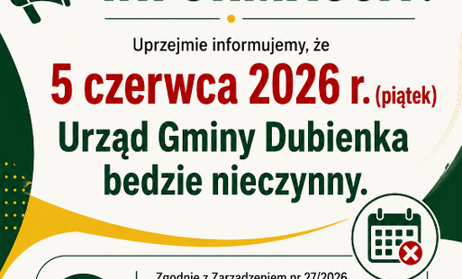 Zdjęcie do Informacja o dniu wolnym od pracy